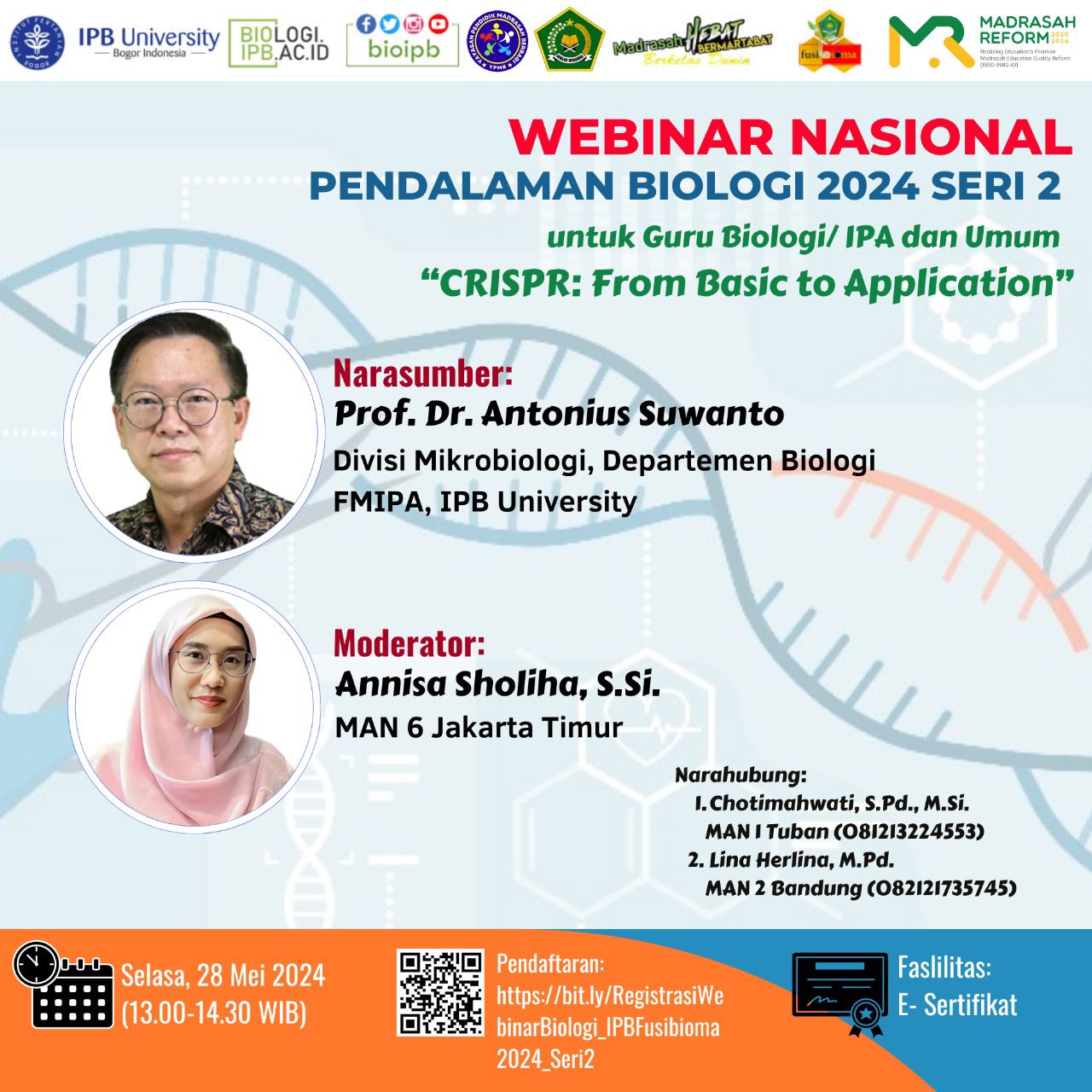 The 2nd National Webinar for Enriching Biological Concepts 2024