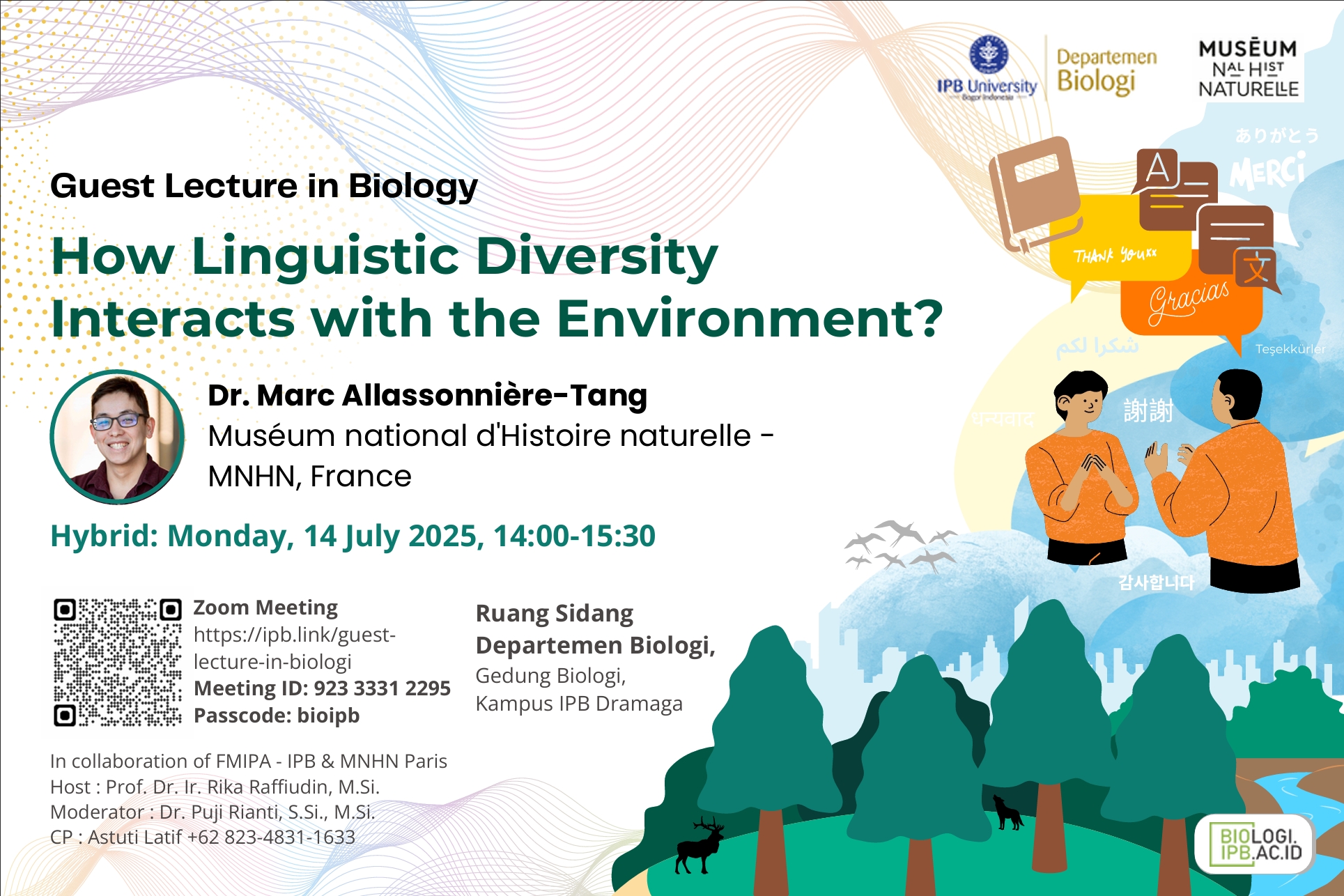 Guest Lecture on How Linguistic Diversity Interacts with the Environment?